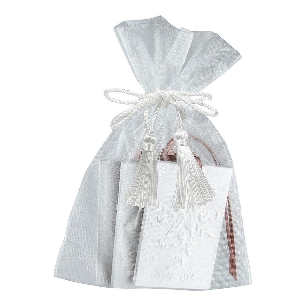 Senteurs - Pochon de 3 décors parfumés Petits Mots - Fleur de Thé - MATHILDE M.