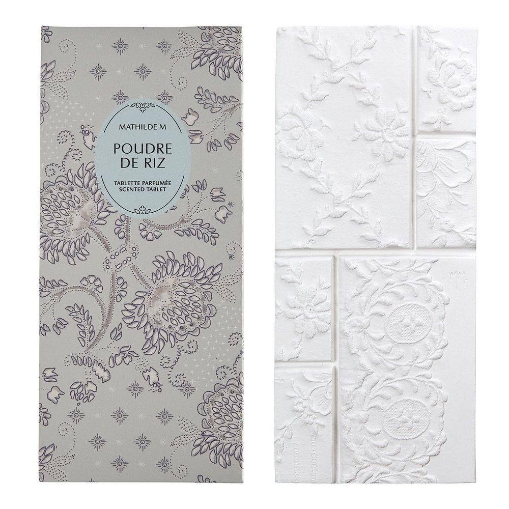 Senteurs - Tablette parfumée Secret d'Armoire - Poudre de Riz - MATHILDE M.