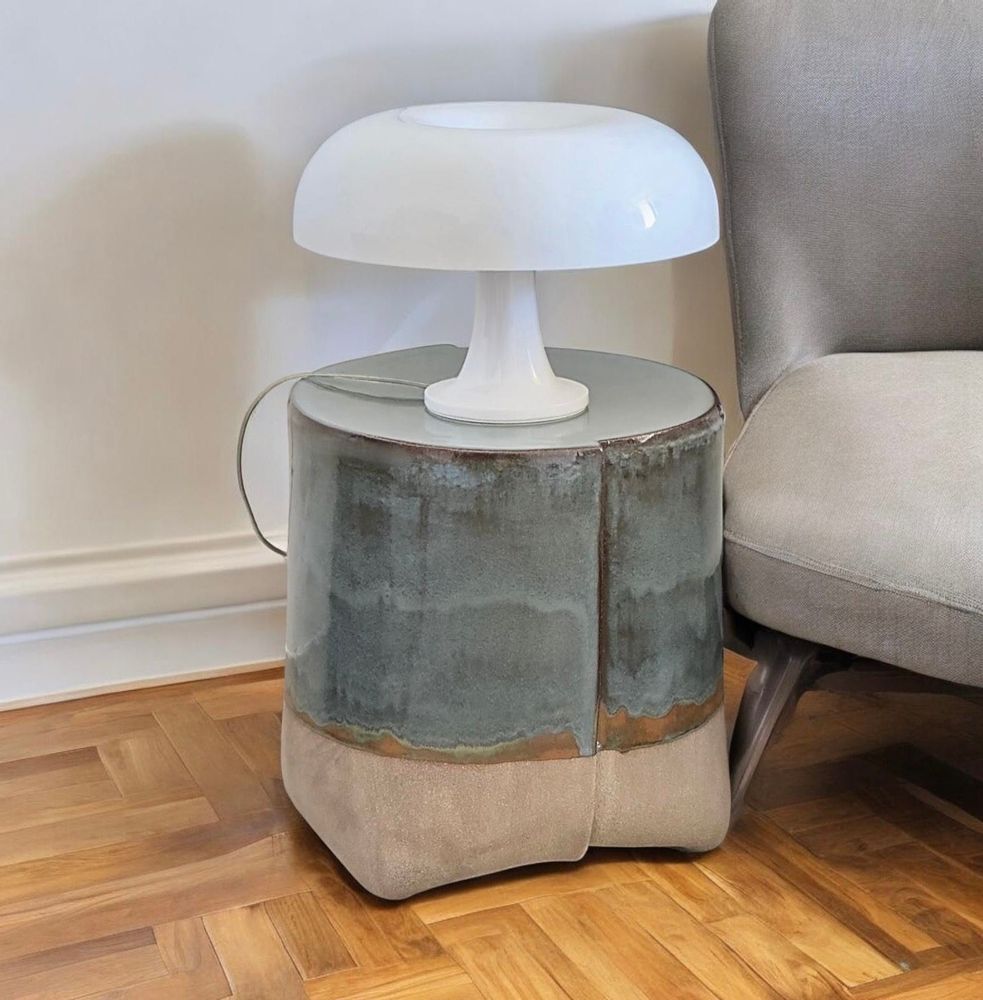 Céramique - TABLE BASSE EN GRÈS - COLLECTION LUNA (intérieur-extérieur) - DI VINCENZO POUJOULA