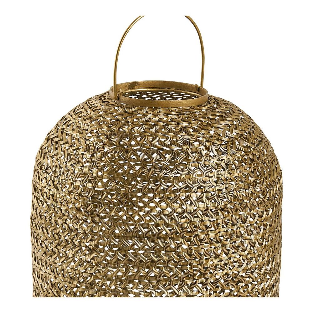 Bougeoirs et photophores  - Lanterne APOLLO en métal tissé doré - Grand modèle - ø 38 x 59 cm - BLANC D'IVOIRE