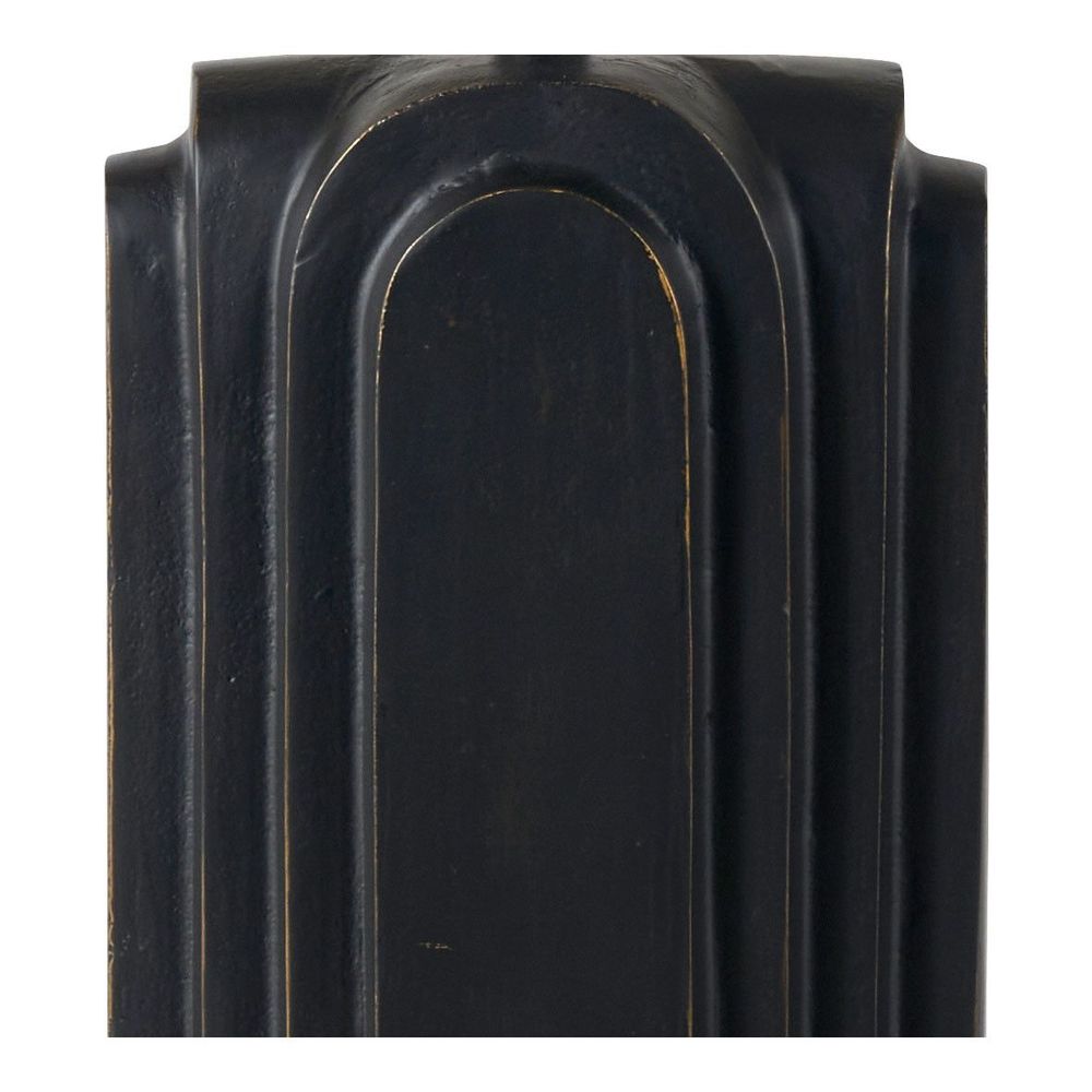 Table lamps - ACHILLE lamp base in black metal - 21 x 13 x 50 cm - BLANC D'IVOIRE