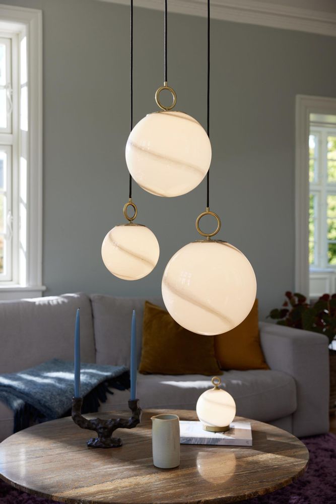 Éclairage nomade - Stockholm portable en marbre brun - Antique - HALO DESIGN