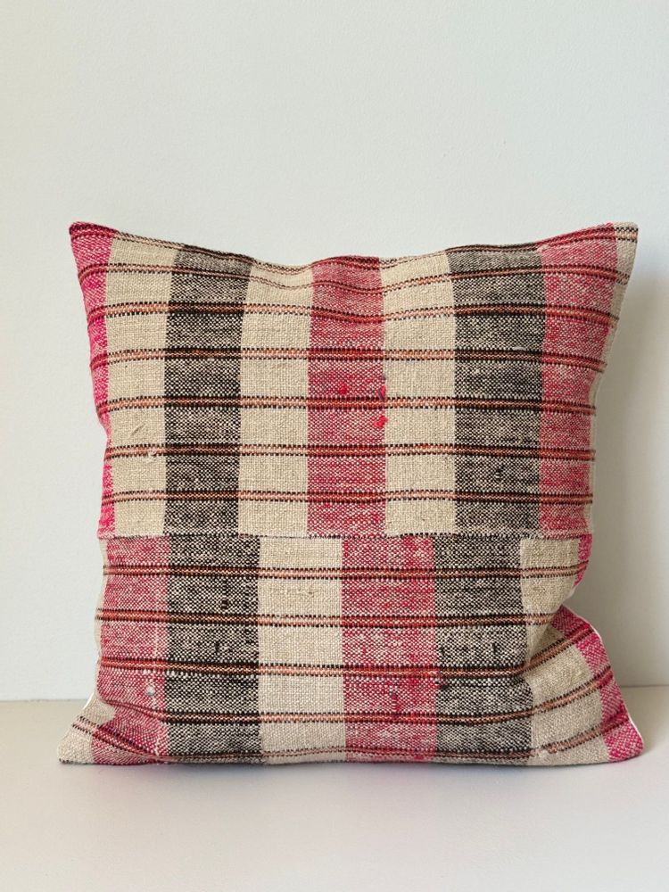 Coussins textile - COUSSIN vintage tissé à la main 50 x 50 - Pièces uniques - STUDIO AUGUSTIN