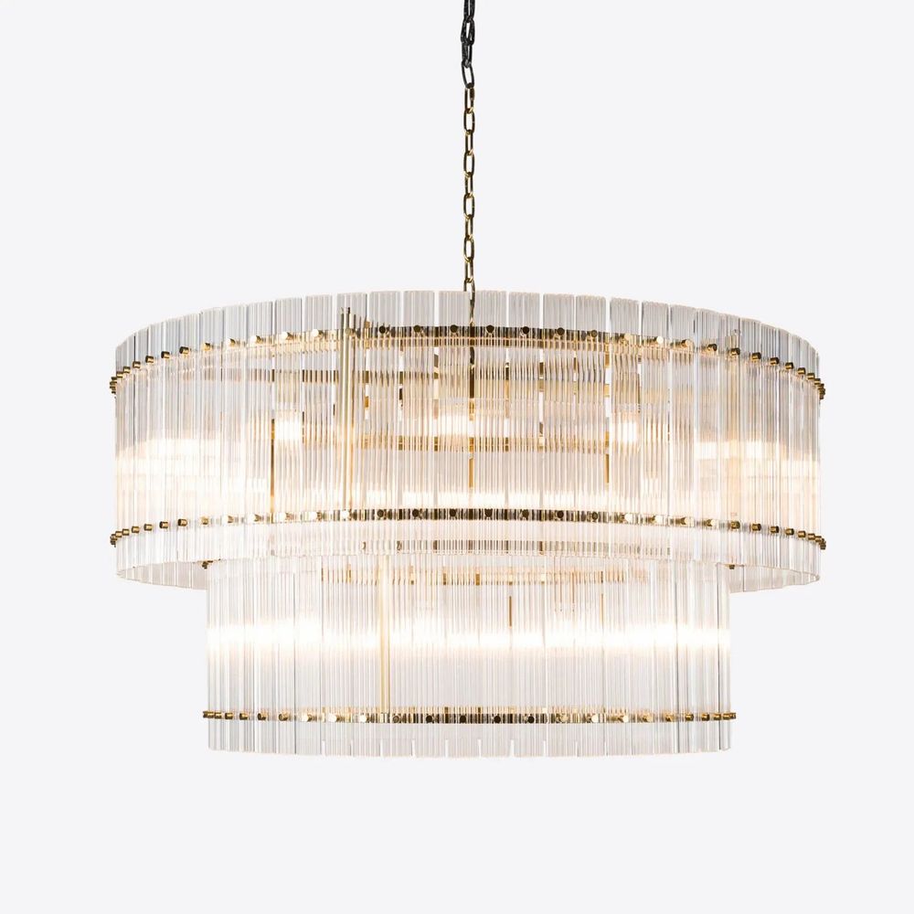 Plafonniers - Grand lustre double San Francisco - PURE WHITE LINES EUROPE