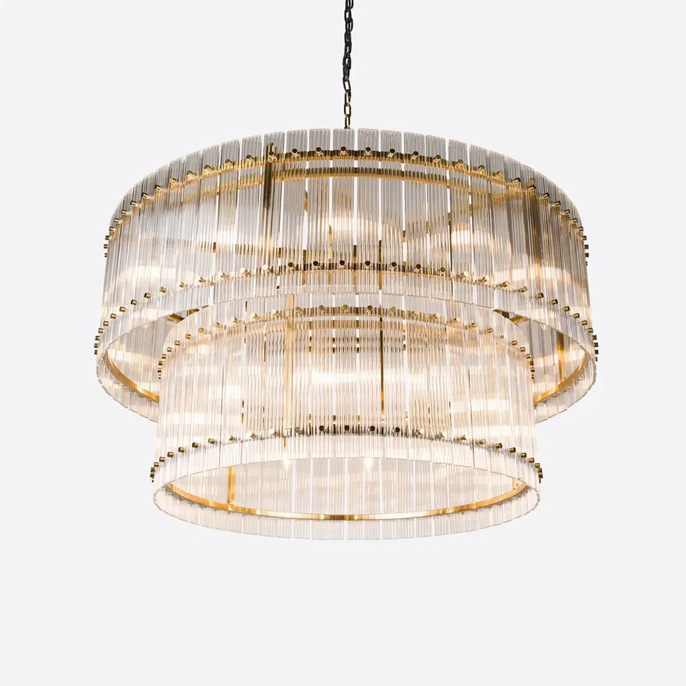 Ceiling lights - Grande Double San Francisco Chandelier - PURE WHITE LINES EUROPE