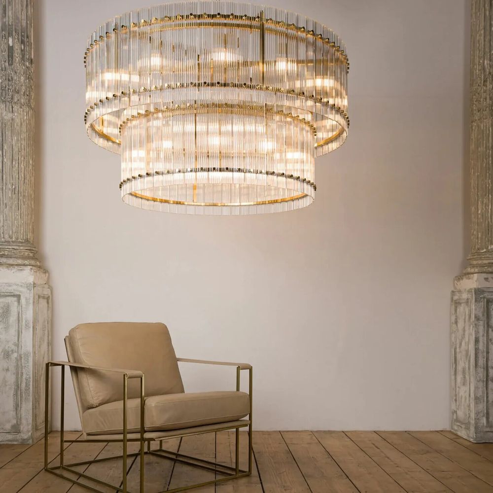 Plafonniers - Grand lustre double San Francisco - PURE WHITE LINES EUROPE