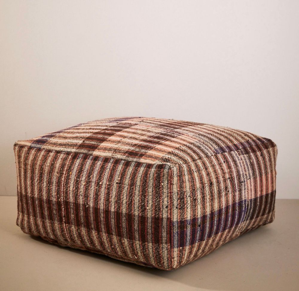 Coussins - Pouf vintage tissé à la main - Pièces uniques - STUDIO AUGUSTIN