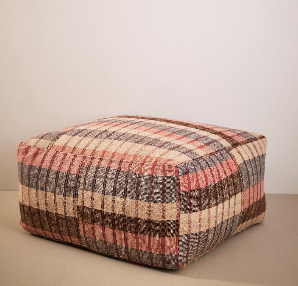 Coussins - Pouf vintage tissé à la main - Pièces uniques - STUDIO AUGUSTIN
