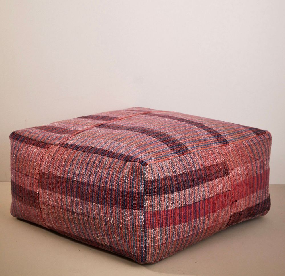 Coussins - Pouf vintage tissé à la main - Pièces uniques - STUDIO AUGUSTIN