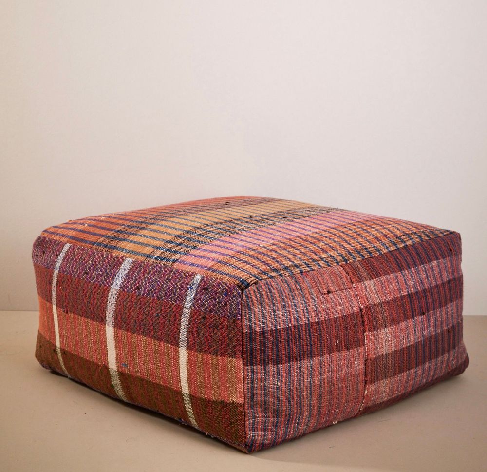 Coussins - Pouf vintage tissé à la main - Pièces uniques - STUDIO AUGUSTIN