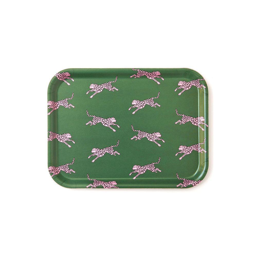 Plateaux - Pink Leopard Serving Tray - 27x20 cm - BLU KAT