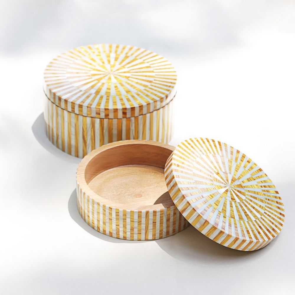 Coffrets et boîtes - Petite boîte en bois en nacre - HYA CONCEPT STORE
