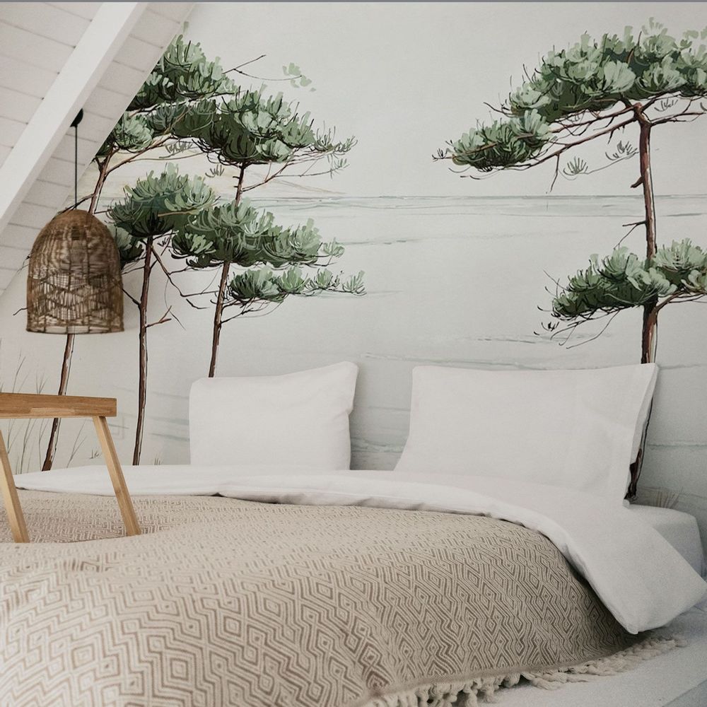 Other wall decoration - Pines du Bassin panoramic wallpaper - ACTE-DECO