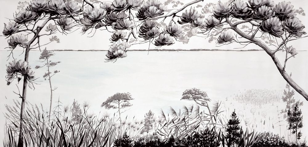 Papiers peints - Papier peint panoramique Sur les bords du lac - ACTE-DECO