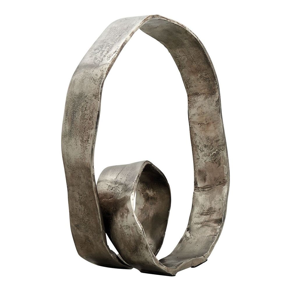Decorative objects - INFINITE metal statue - Champagne - BLANC D'IVOIRE