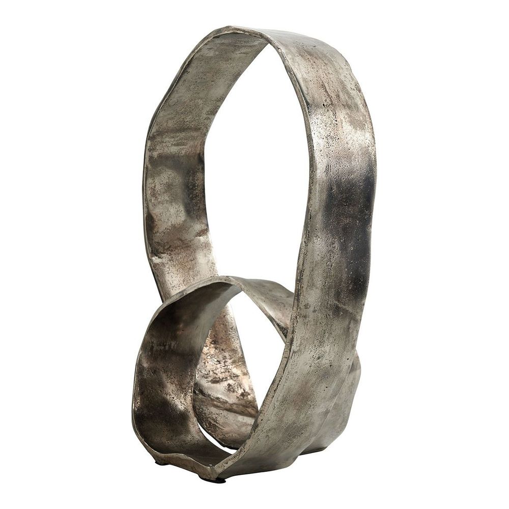 Decorative objects - INFINITE metal statue - Champagne - BLANC D'IVOIRE