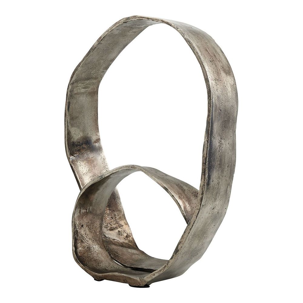 Decorative objects - INFINITE metal statue - Champagne - BLANC D'IVOIRE