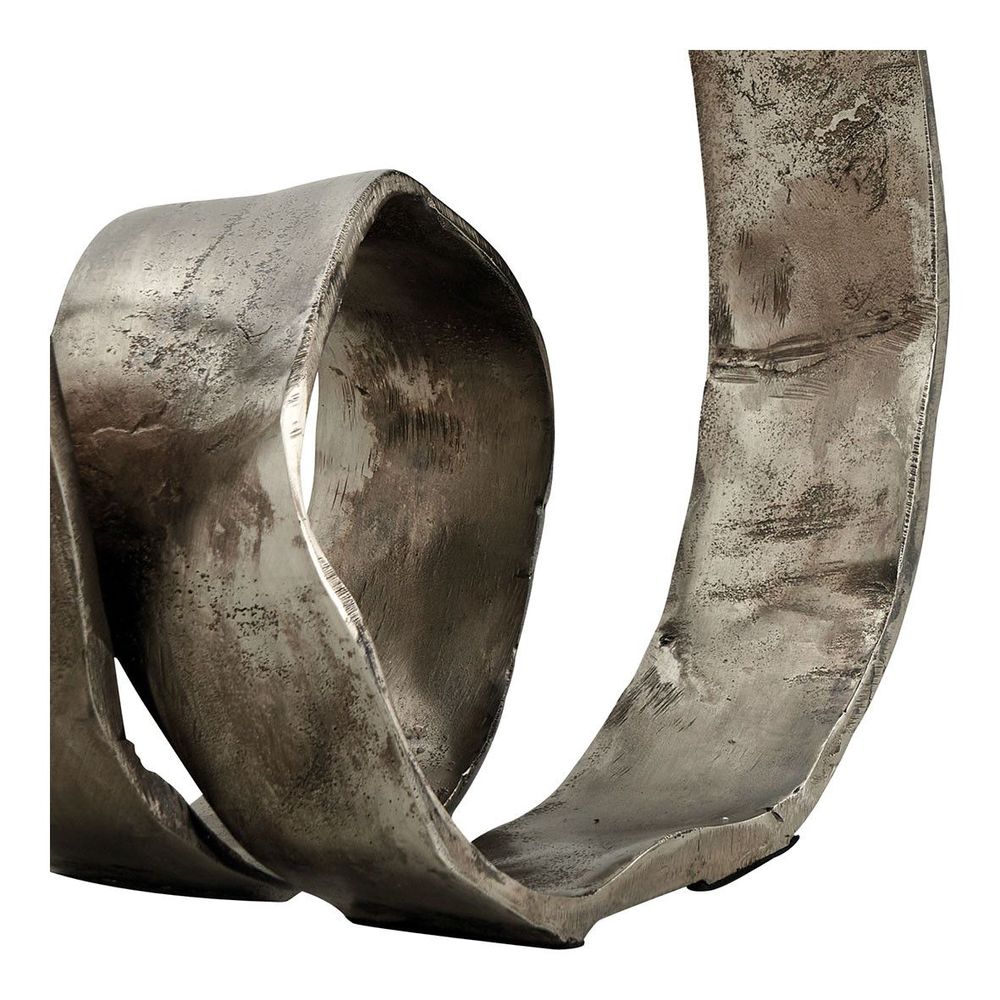 Decorative objects - INFINITE metal statue - Champagne - BLANC D'IVOIRE