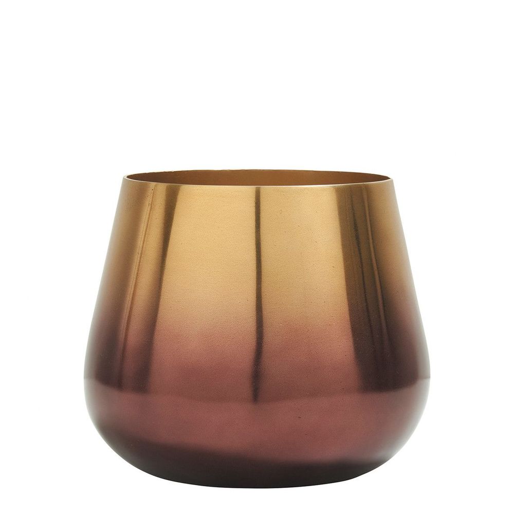 Corbeilles - Cache-pot Patio laiton et rose - BLANC D'IVOIRE