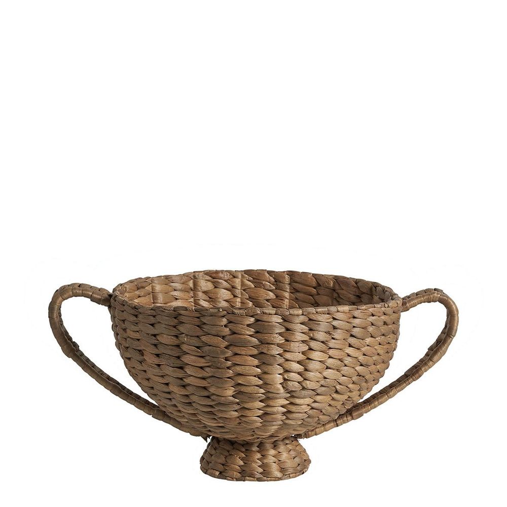 Objets de décoration - Coupe décorative OASIS en jacinthe d'eau - ø 27 cm - BLANC D'IVOIRE