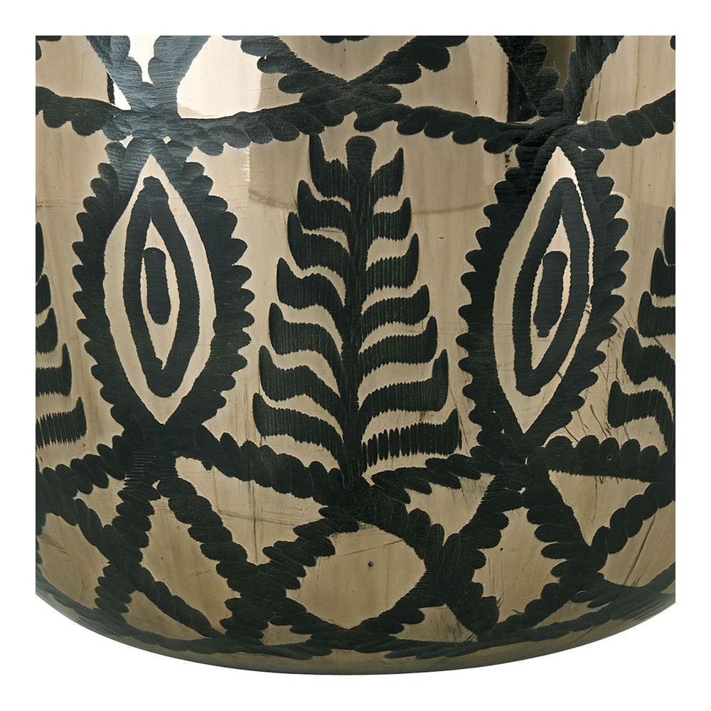 Vases - Vase bonbonne HÉRA en verre givré - Doré - ø 34 x 51 cm - BLANC D'IVOIRE