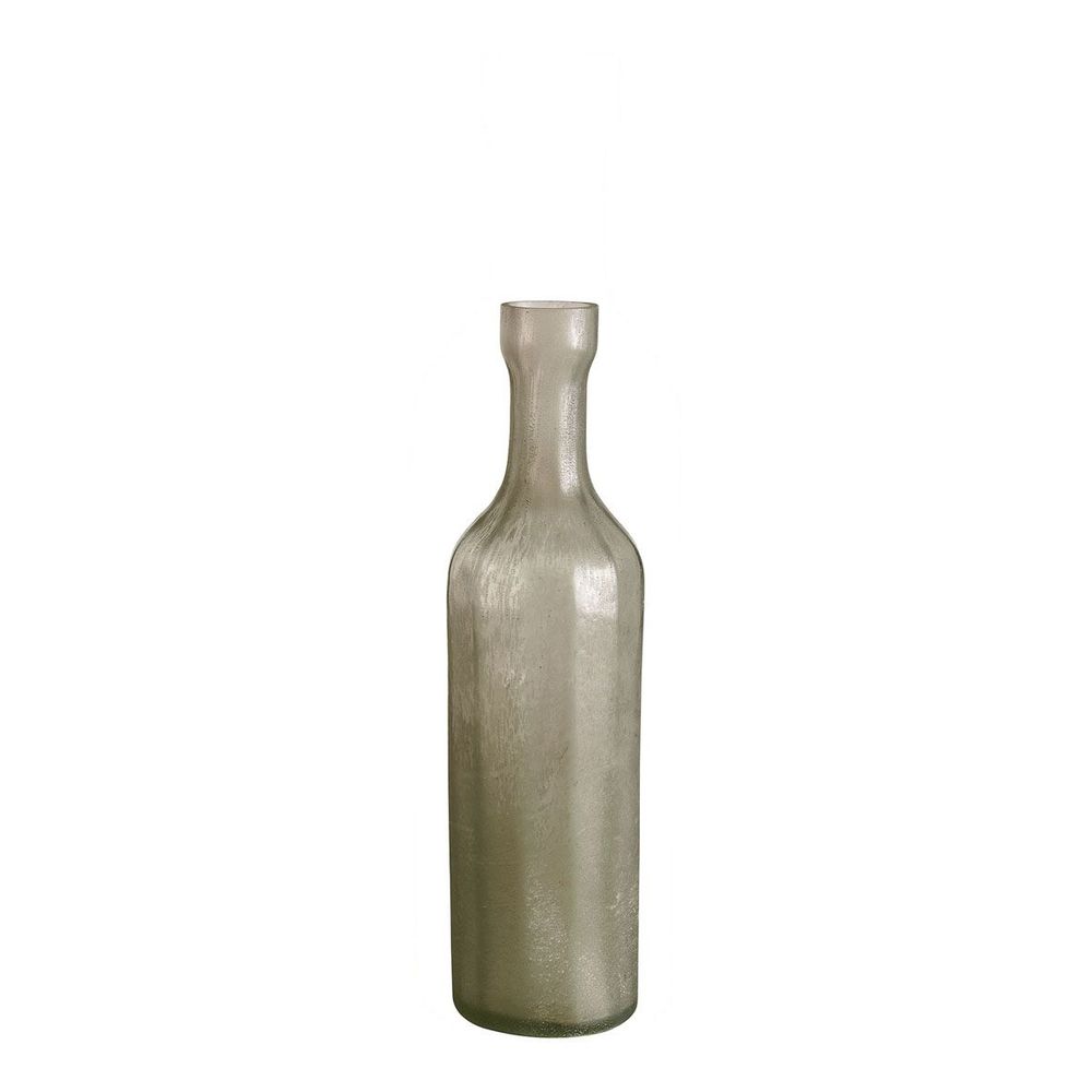 Vases - Vase OCTAVE en verre givré gris - BLANC D'IVOIRE