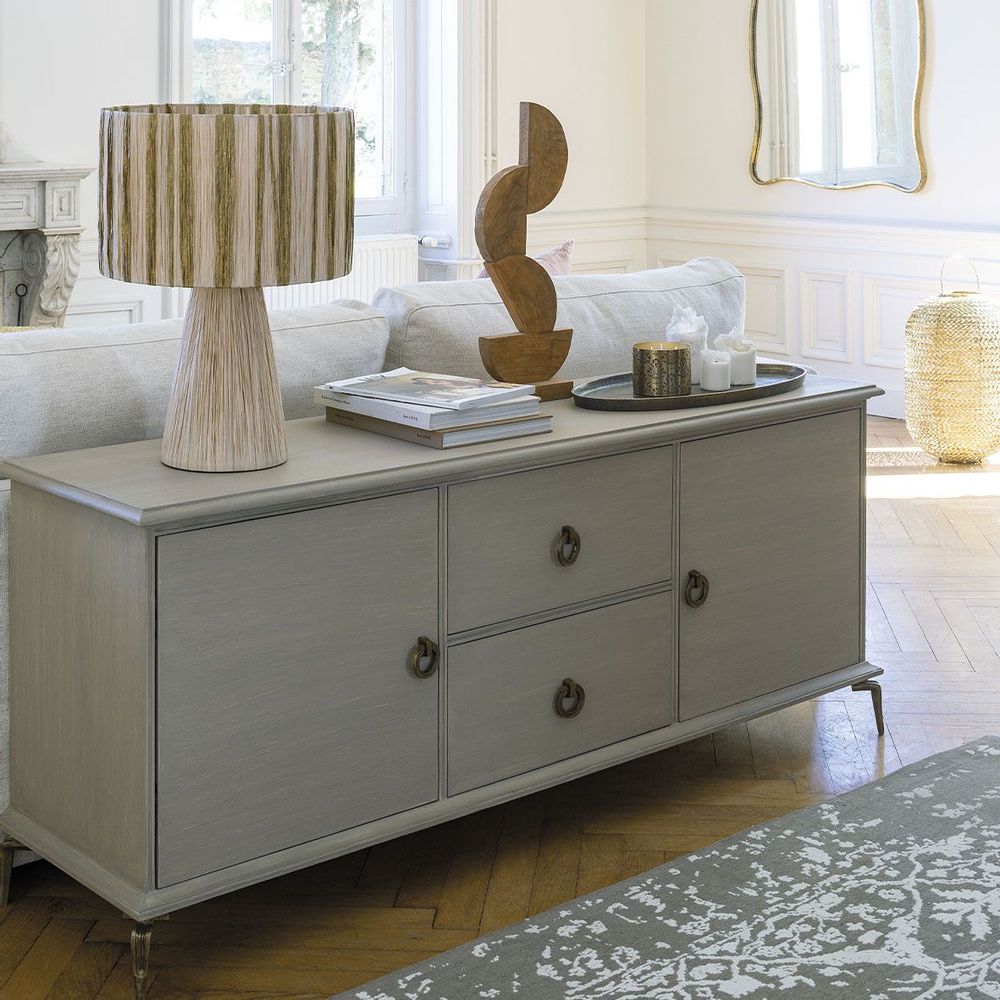 Decorative objects - ASMA statue in mango wood - Large model - 23 x 10 x 74 cm - BLANC D'IVOIRE