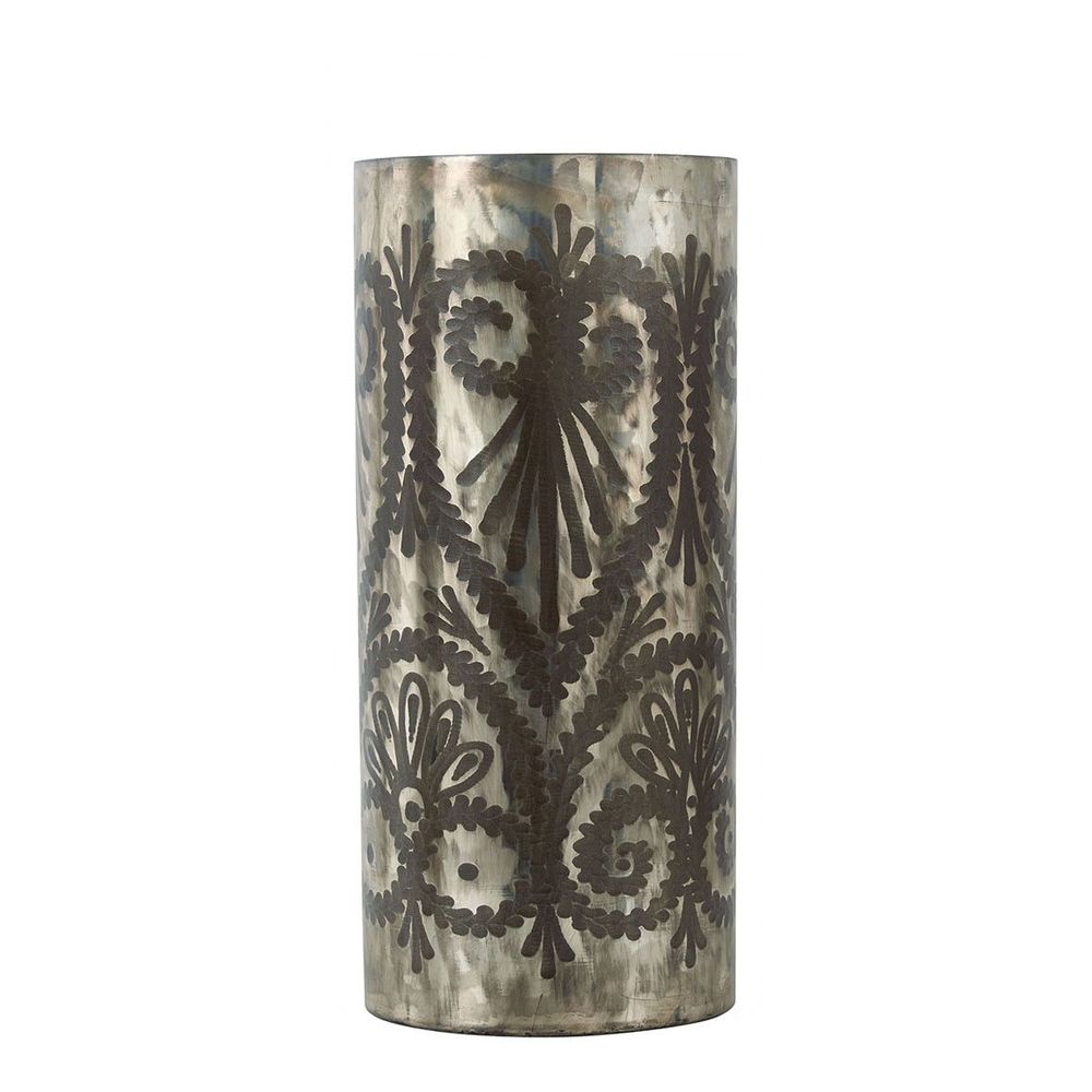 Vases - HERA straight vase in frosted glass - ø 20.5 x 46.5 cm - BLANC D'IVOIRE