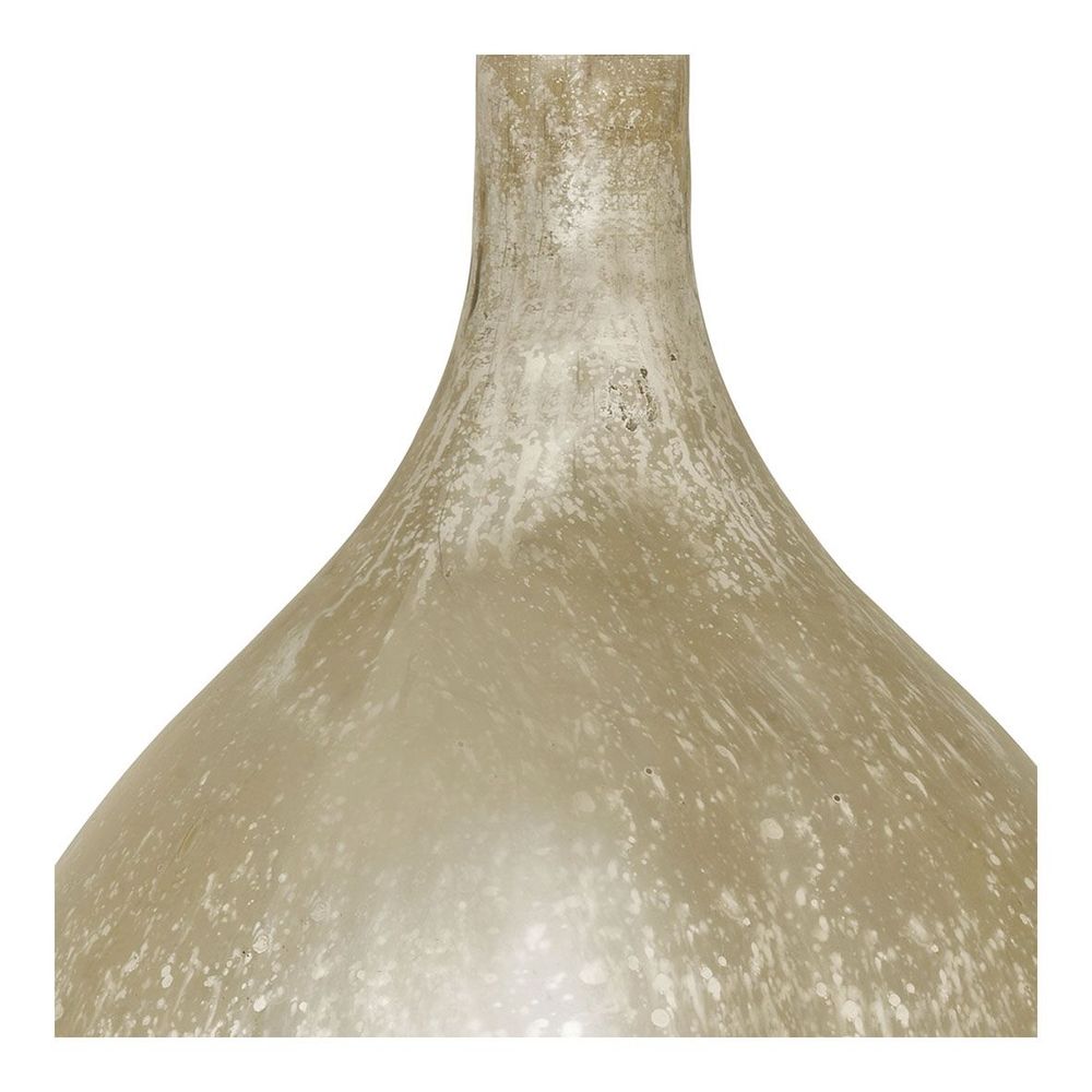 Vases - Vase bonbonne JEANNE en verre mercurisé doré - BLANC D'IVOIRE
