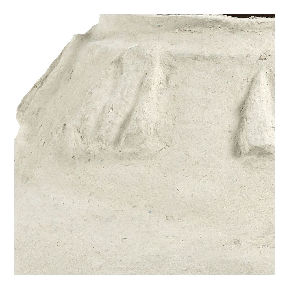Objets de décoration - Pot décoratif CALISTA en papier maché - H. 40 cm - BLANC D'IVOIRE