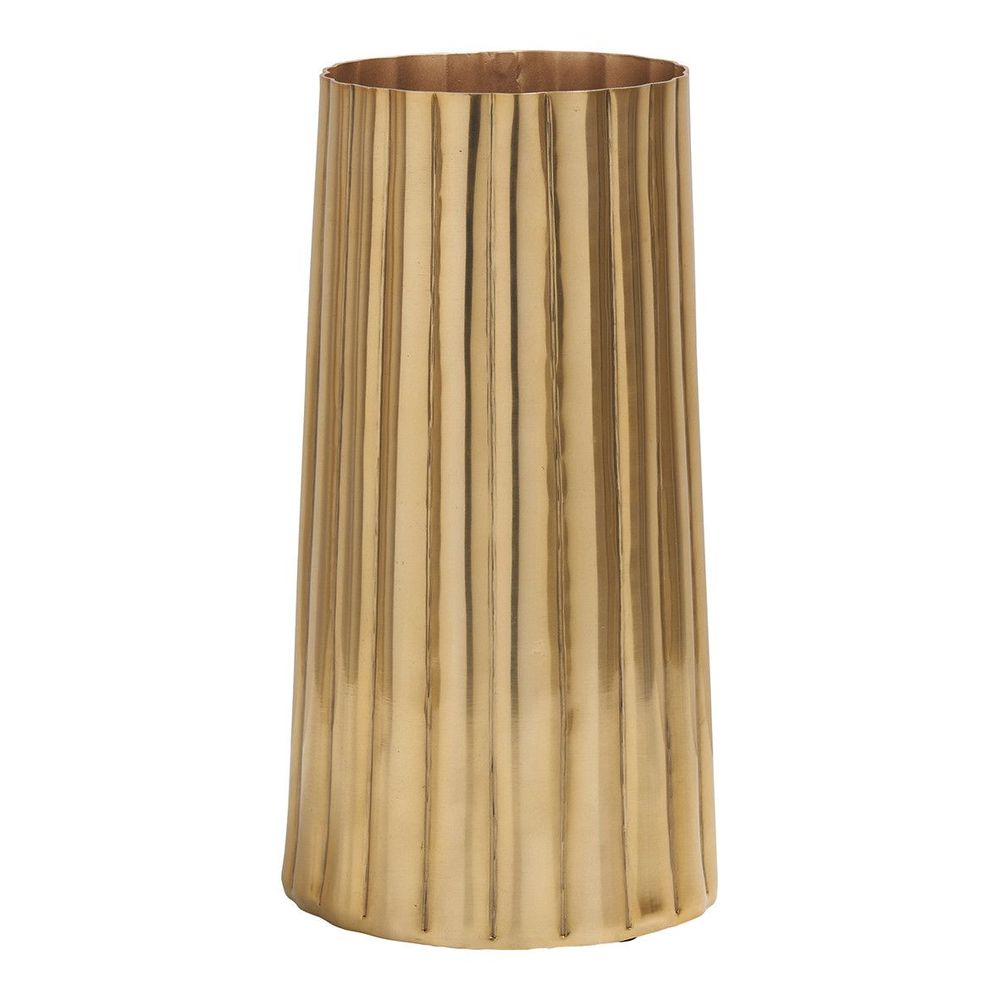 Vases - Vase Strié doré - BLANC D'IVOIRE