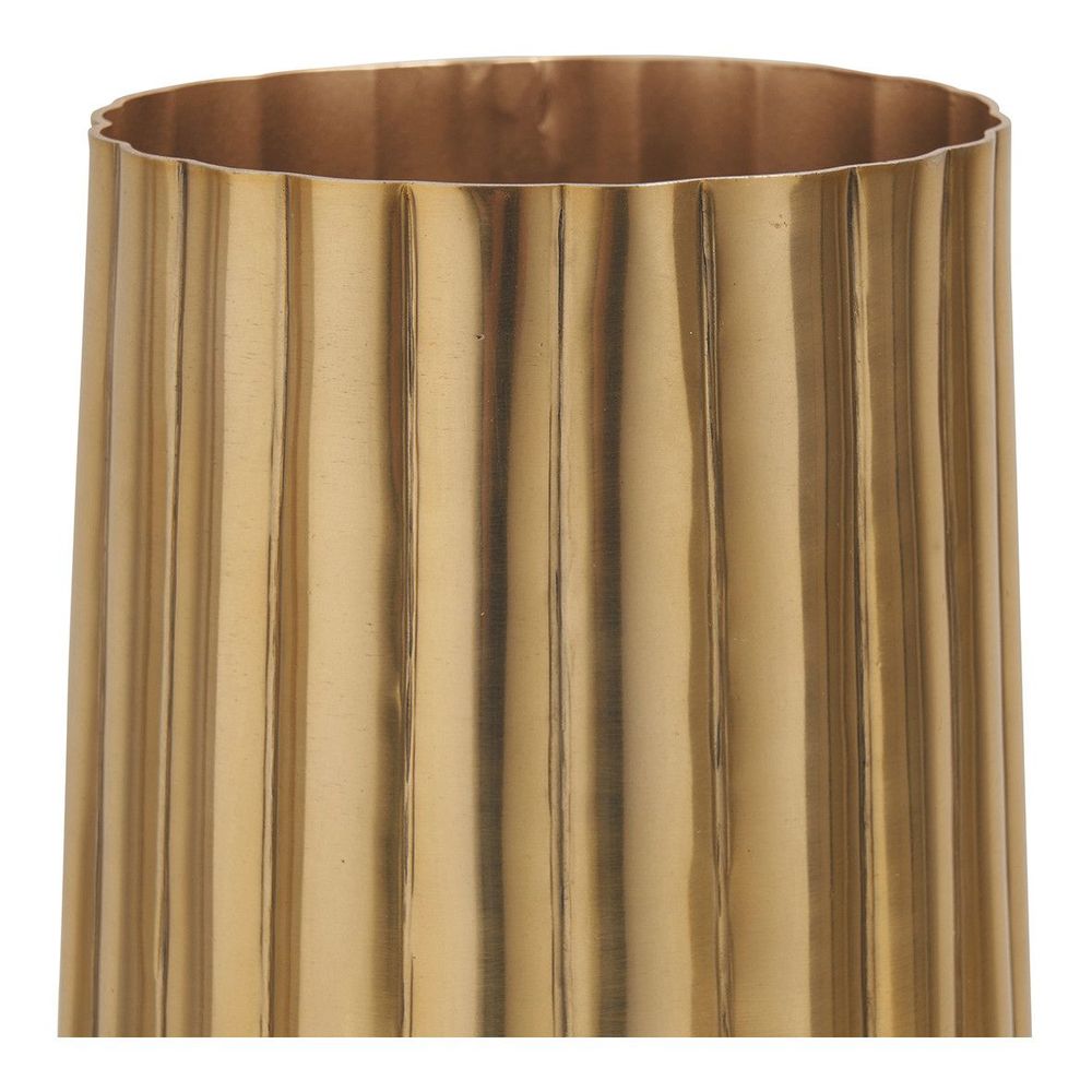Vases - Vase Strié doré - BLANC D'IVOIRE