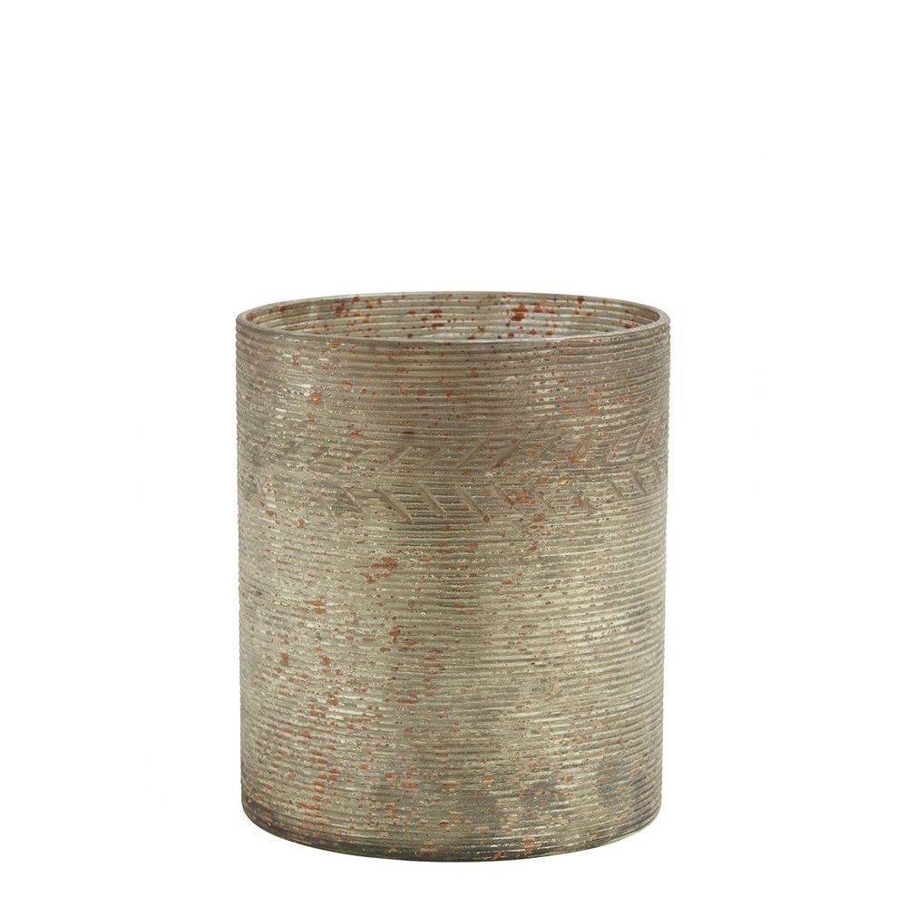 Candlesticks and candle holders - Eden vase tealight holder antique matt gold - BLANC D'IVOIRE