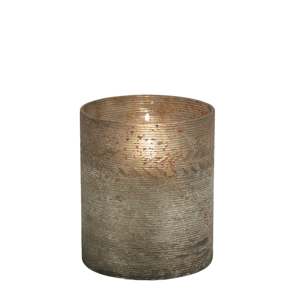 Candlesticks and candle holders - Eden vase tealight holder antique matt gold - BLANC D'IVOIRE