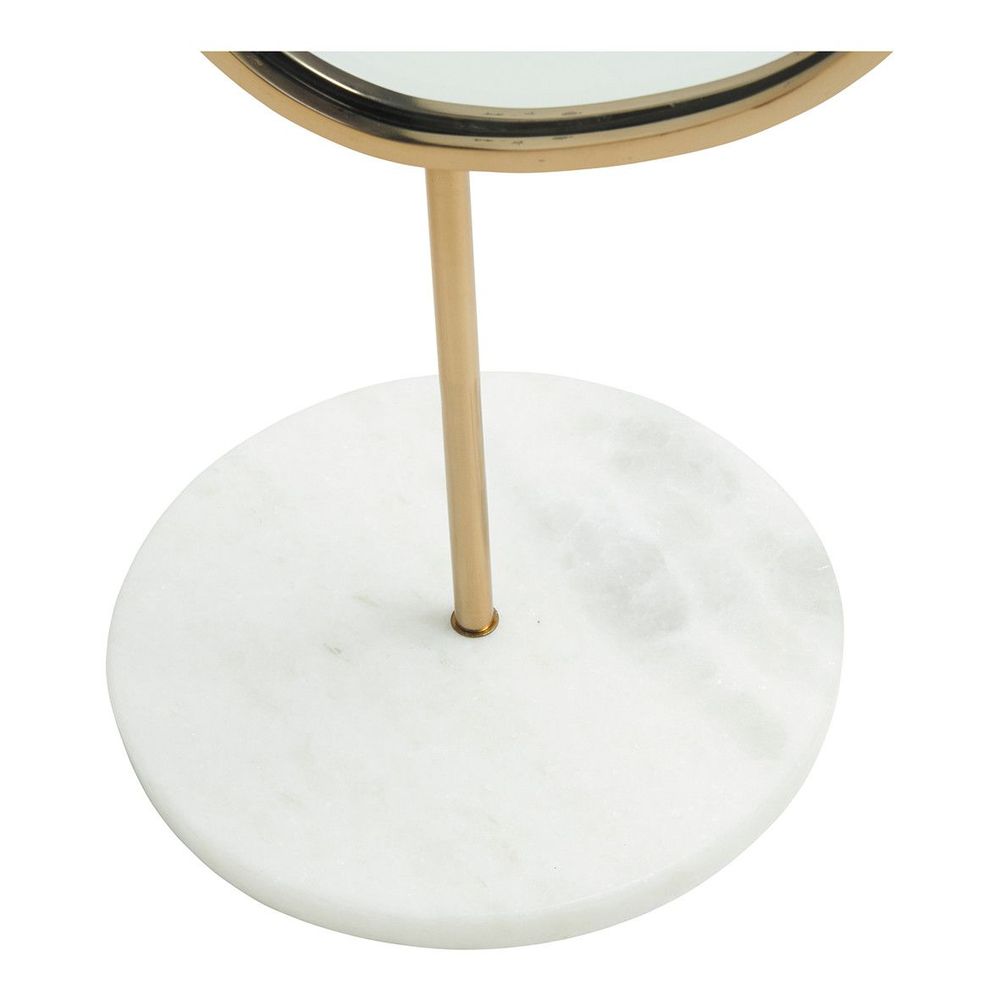 Miroirs - Miroir Marbre sur pied - BLANC D'IVOIRE