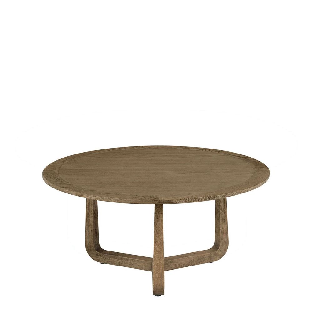 Tables basses - Table basse MAXINE ronde - Petit modèle - ø 80 x 30 cm - BLANC D'IVOIRE