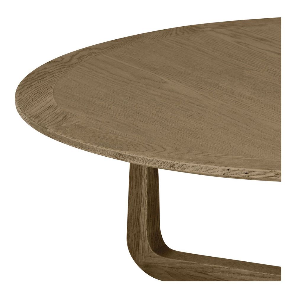 Tables basses - Table basse MAXINE ronde - Petit modèle - ø 80 x 30 cm - BLANC D'IVOIRE