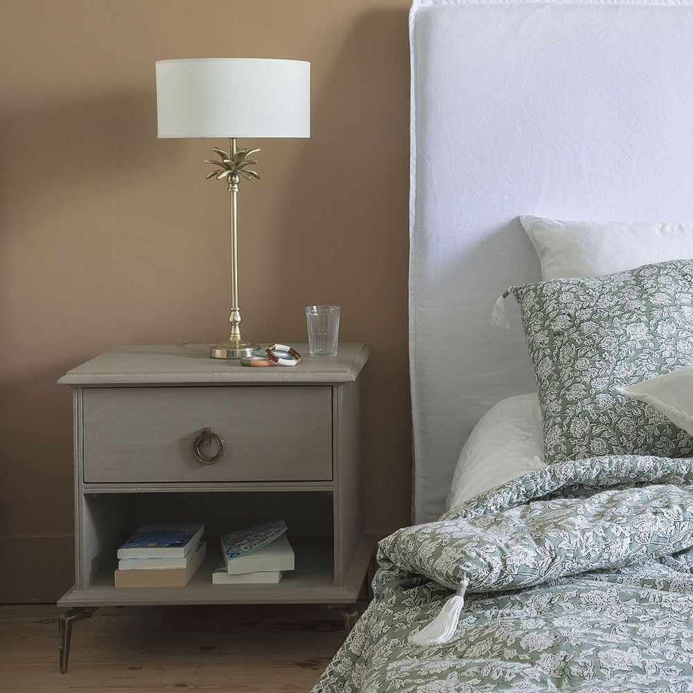 Tables de nuit - Chevet GABRIELLE taupe - BLANC D'IVOIRE