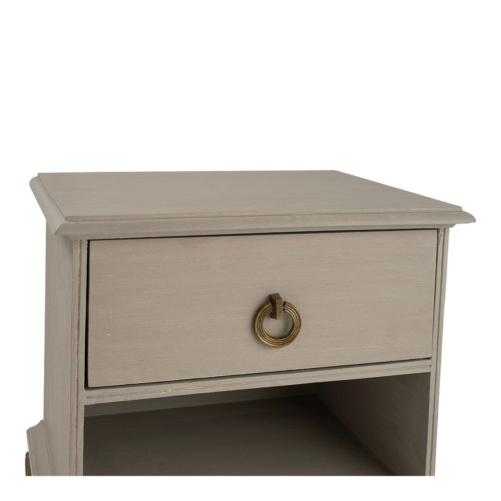 Tables de nuit - Chevet GABRIELLE taupe - BLANC D'IVOIRE