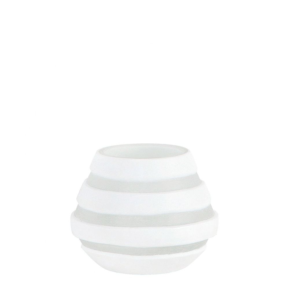 Candlesticks and candle holders - AMINA tealight holder - BLANC D'IVOIRE