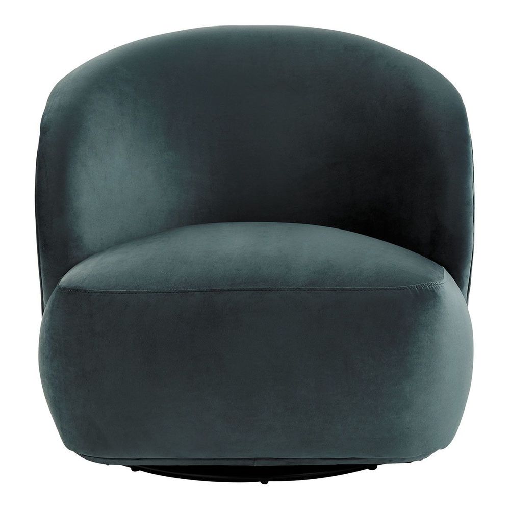 Armchairs - LISETTE armchair in velvet - Blue - BLANC D'IVOIRE