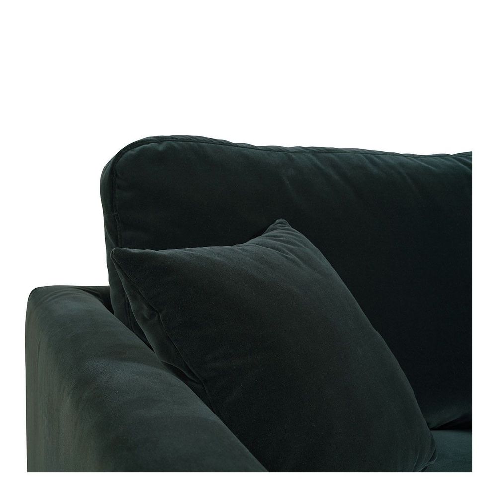 Fauteuils - Fauteuil ANGIE en velours - Vert forêt - BLANC D'IVOIRE