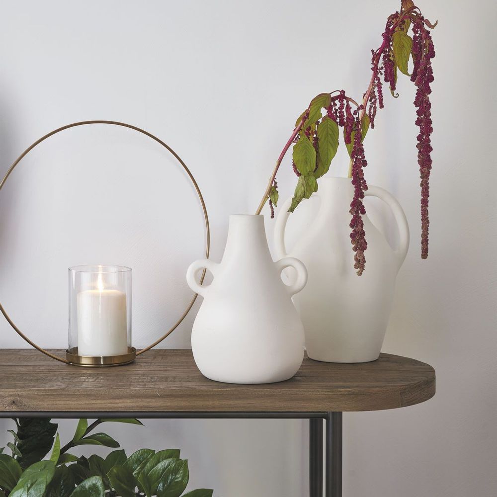 Candlesticks and candle holders - Golden Ellipse tealight holder - BLANC D'IVOIRE