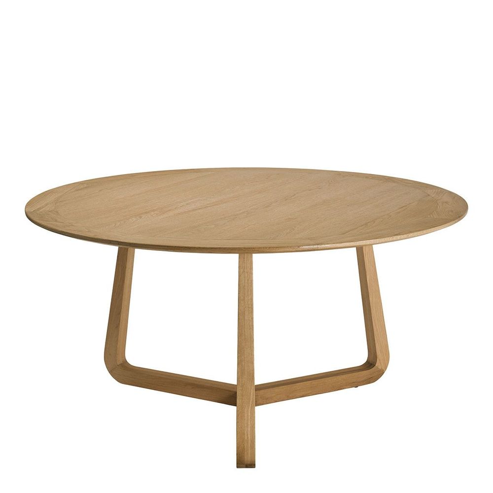 Other tables - MAXINE round light oak table - ø 150 cm - BLANC D'IVOIRE
