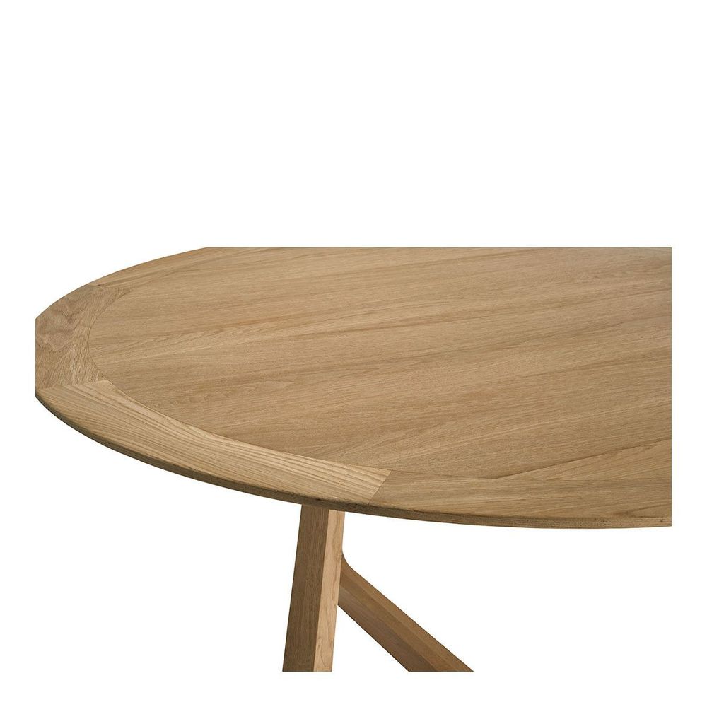 Other tables - MAXINE round light oak table - ø 150 cm - BLANC D'IVOIRE