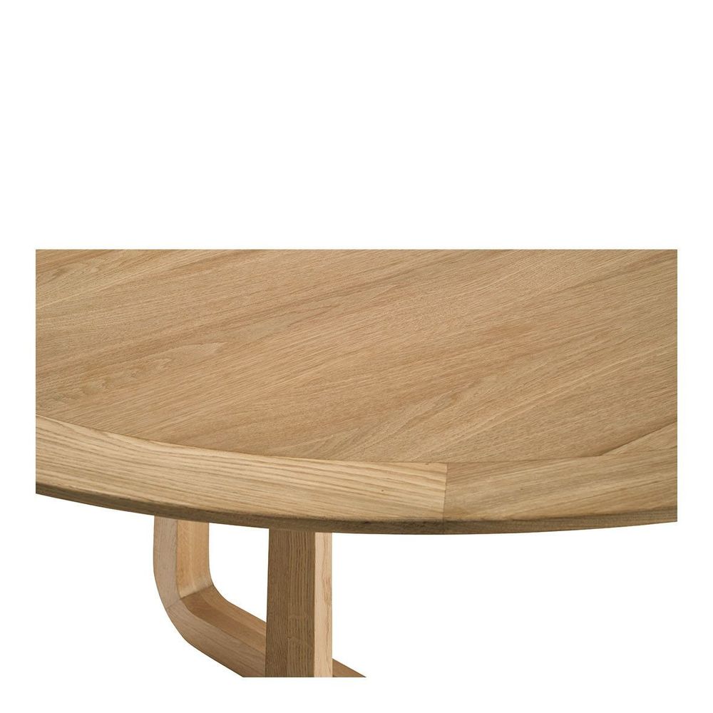 Other tables - MAXINE round light oak table - ø 150 cm - BLANC D'IVOIRE
