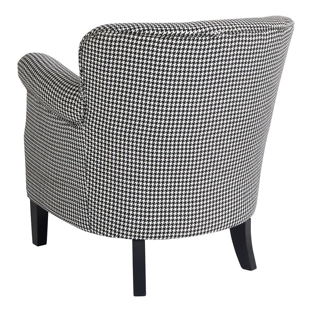 Armchairs - CLAUDE houndstooth armchair - BLANC D'IVOIRE
