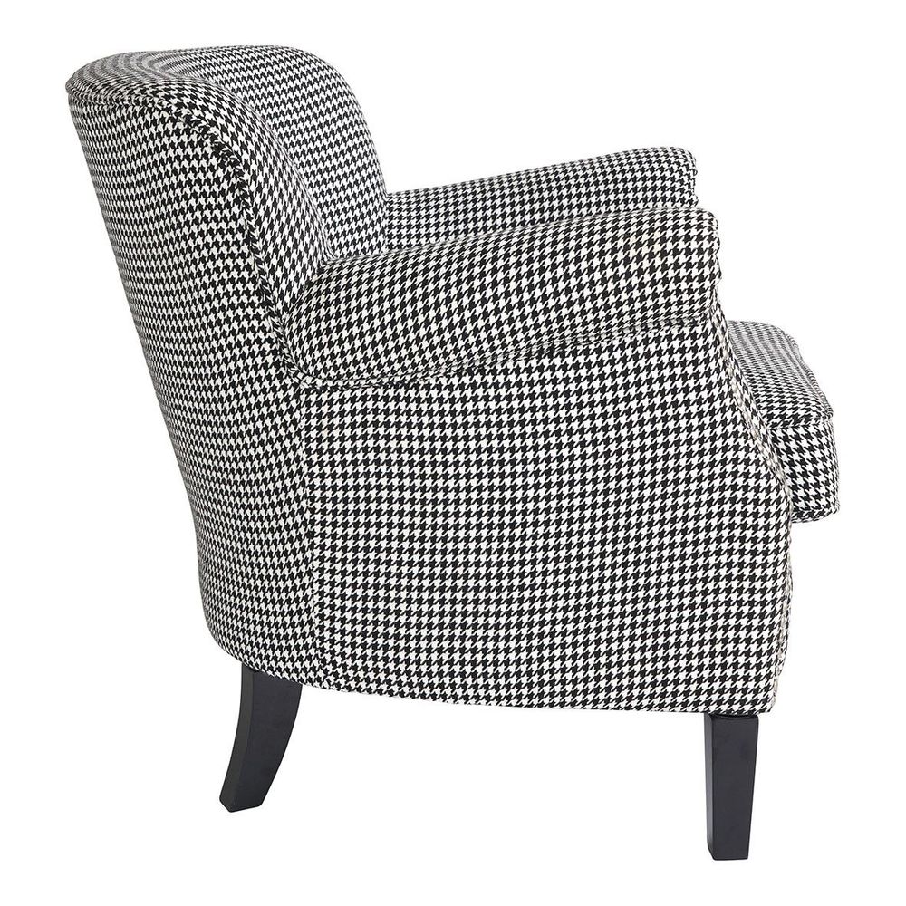 Armchairs - CLAUDE houndstooth armchair - BLANC D'IVOIRE