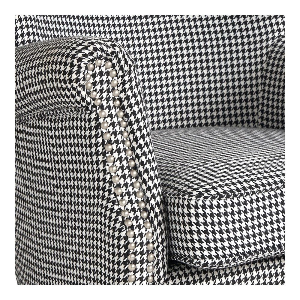 Armchairs - CLAUDE houndstooth armchair - BLANC D'IVOIRE