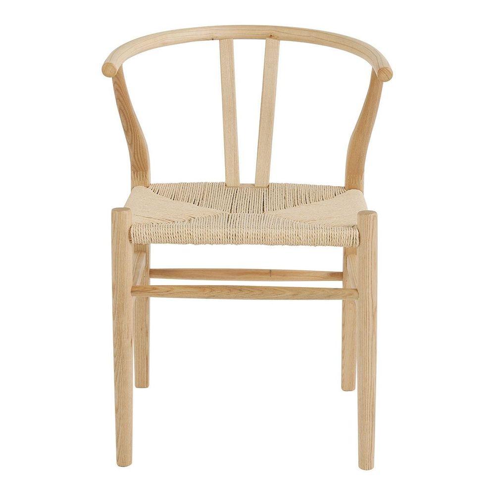 Chaises - Chaise NJORD - Bois blond - BLANC D'IVOIRE